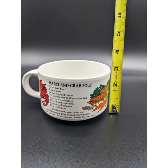 Chesapeake Bay Maryland Crab Soup Recipe Mug/Cup/Bowl TRAUB EUC - Picture 6 of 6